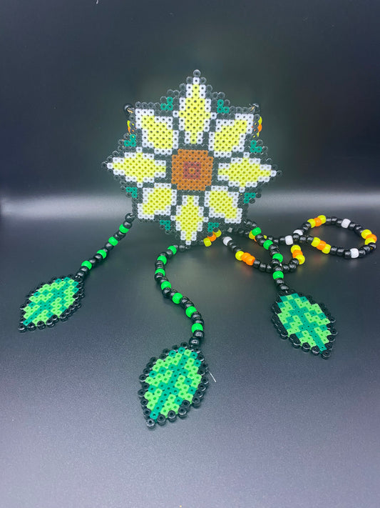 Perler - Sunflower dream catcher