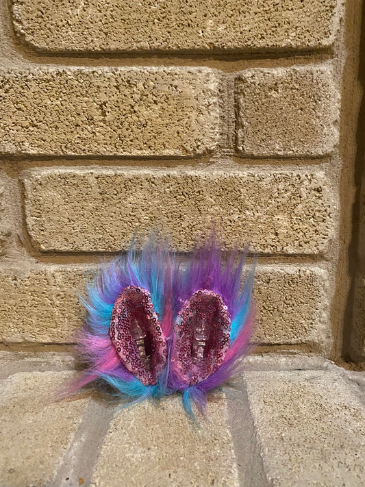 Pink interior anime ears
